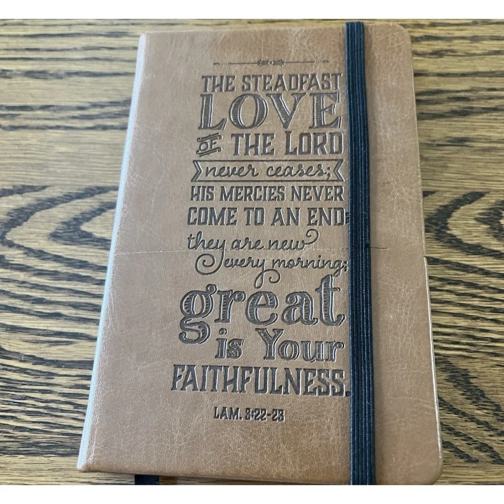 2015 Christian Art Gifts Journal Diary Bible Verses‎ Faux Leather Cover Unused